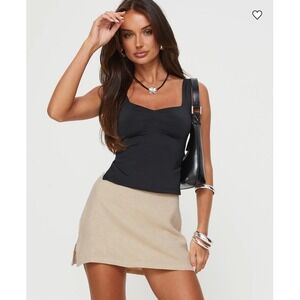 Princess Polly Gigi Skort Beige 0‎ NWT